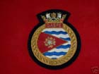 royal cdn navy, hmcs gaspe blazer crest