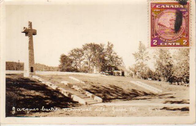 gaspe jacques cartier monument 1934