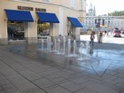 IMG_2608 Many streets close at 11 AM.  This water barrier is safer than the pop-up posts.JPG