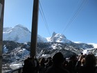 IMG_3450 Cable to Kleine Matterhorn, that peak above the tower. At 3820 m, 12,553'.JPG