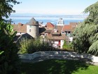 IMG_3749 Evian, from up on the hill were the springs come out (from pipes). We drank from the Source des Cordeliers and found the water nice tasting.JPG
