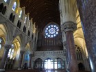 IMG_2921  St. Coleman's rose window and pipe organ.JPG